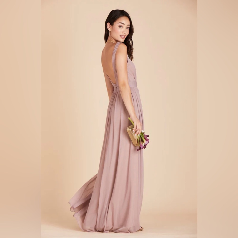 Birdie Grey Jan Dress Rose Quartz Bridesmaid Prom Formal Gown - Picture 4 of 10